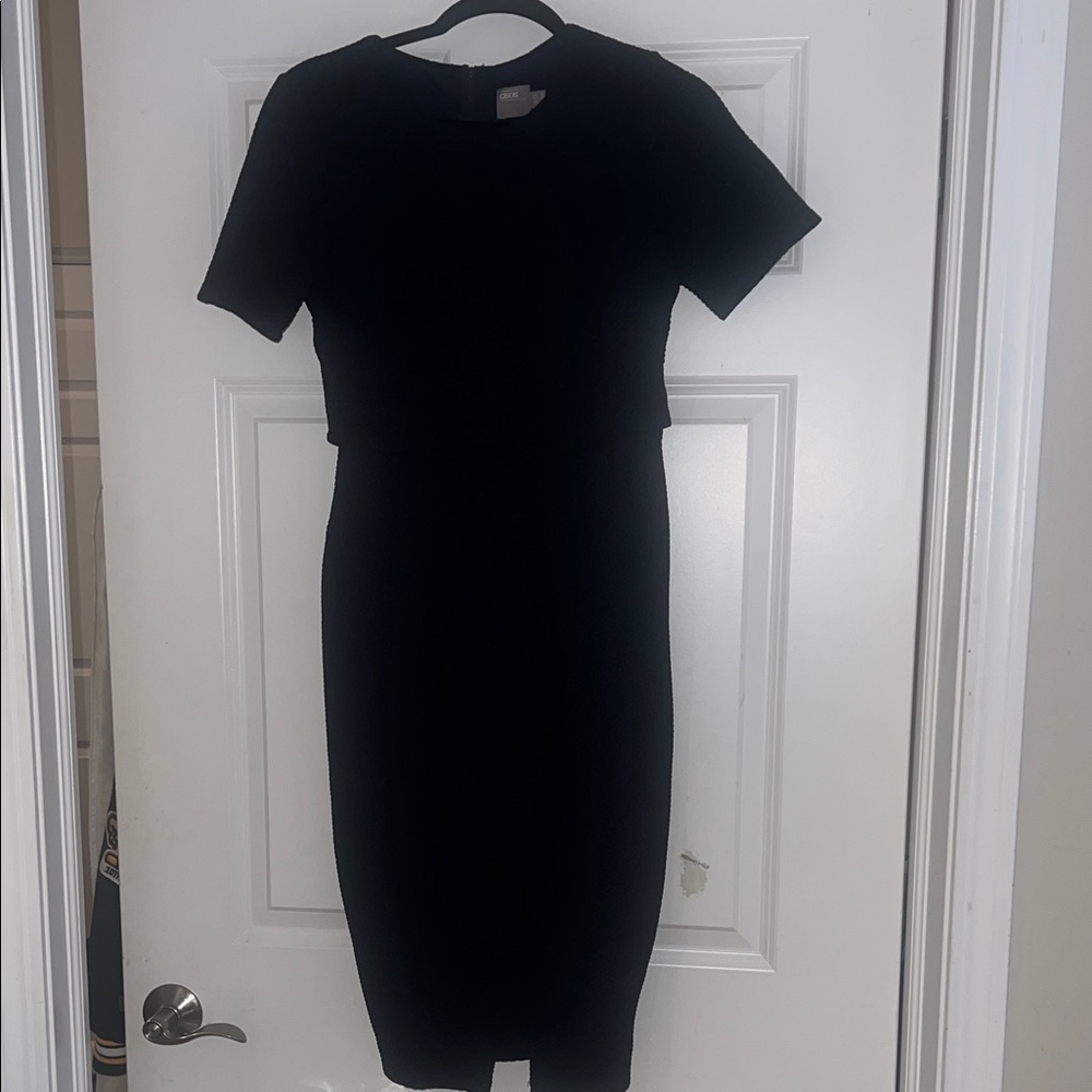 ASOS Classic Navy Blue Midi Dress
